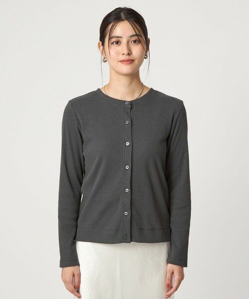 green label relaxing / グリーンレーベル リラクシング カーディガン・ボレロ | メランジ ブークレ 2WAY カーディガン | 詳細4