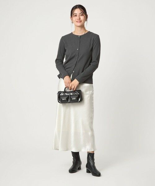 green label relaxing / グリーンレーベル リラクシング カーディガン・ボレロ | メランジ ブークレ 2WAY カーディガン | 詳細2