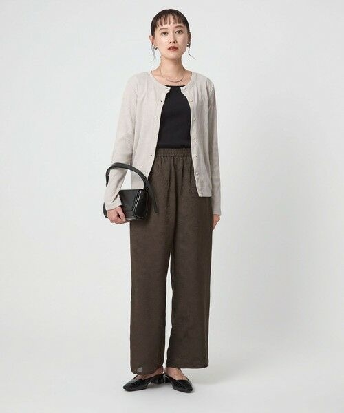 green label relaxing / グリーンレーベル リラクシング カーディガン・ボレロ | メランジ ブークレ 2WAY カーディガン | 詳細13