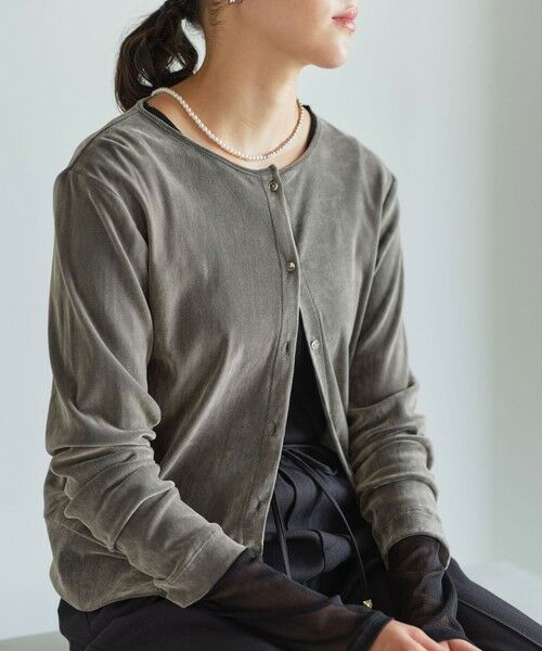green label relaxing / グリーンレーベル リラクシング カーディガン・ボレロ | 【結論シリーズ】極みシアーフロッキーカーデ | 詳細9
