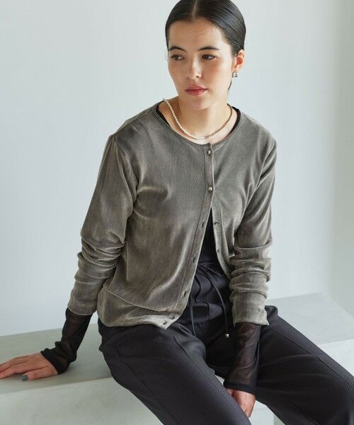 green label relaxing / グリーンレーベル リラクシング カーディガン・ボレロ | 【結論シリーズ】極みシアーフロッキーカーデ | 詳細6