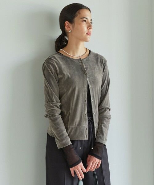 green label relaxing / グリーンレーベル リラクシング カーディガン・ボレロ | 【結論シリーズ】極みシアーフロッキーカーデ | 詳細7