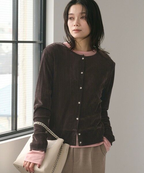green label relaxing / グリーンレーベル リラクシング カーディガン・ボレロ | 【結論シリーズ】極みシアーフロッキーカーデ | 詳細15
