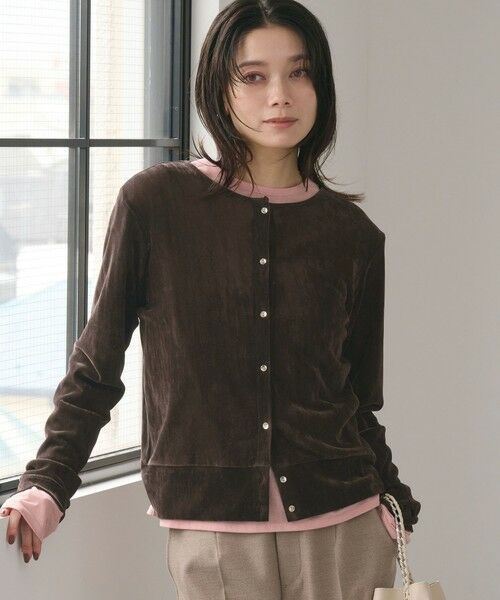 green label relaxing / グリーンレーベル リラクシング カーディガン・ボレロ | 【結論シリーズ】極みシアーフロッキーカーデ | 詳細16