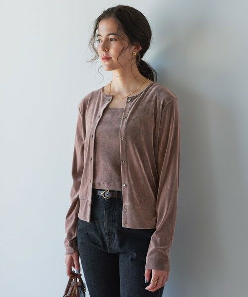 green label relaxing / グリーンレーベル リラクシング カーディガン・ボレロ | 【結論シリーズ】極みシアーフロッキーカーデ | 詳細20