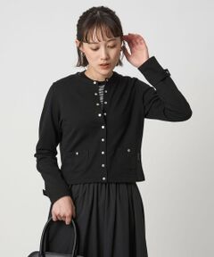 green label relaxing / グリーンレーベル リラクシング カーディガン・ボレロ | ＜To b. by agnes b.コラボ＞ドットボタン カーディガン