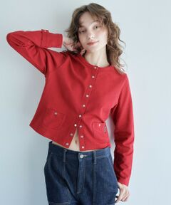 green label relaxing / グリーンレーベル リラクシング カーディガン・ボレロ | ＜To b. by agnes b.コラボ＞ドットボタン カーディガン