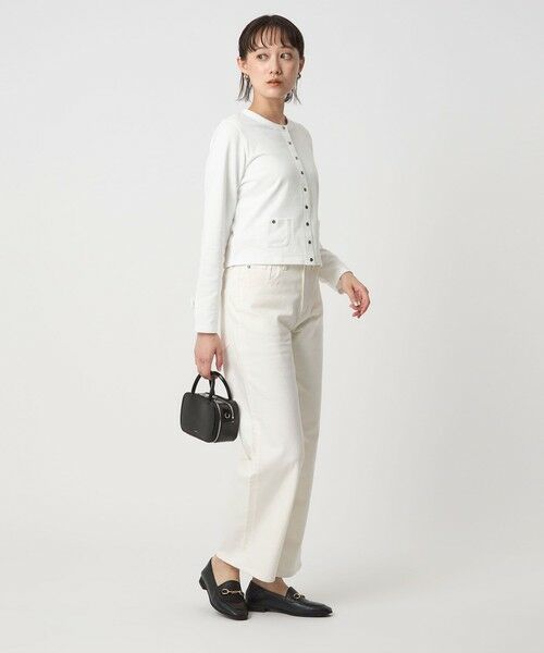 green label relaxing / グリーンレーベル リラクシング カーディガン・ボレロ | ＜To b. by agnes b.コラボ＞ドットボタン カーディガン | 詳細4