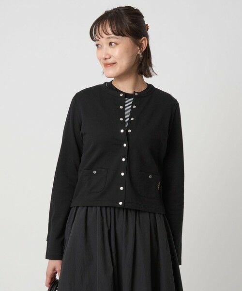 green label relaxing / グリーンレーベル リラクシング カーディガン・ボレロ | ＜To b. by agnes b.コラボ＞ドットボタン カーディガン | 詳細8