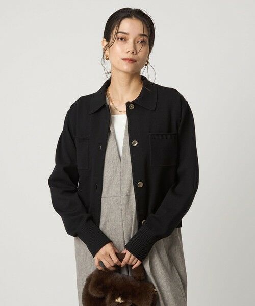 green label relaxing / グリーンレーベル リラクシング カーディガン・ボレロ | ポロニット カーディガン ウォッシャブル | 詳細1