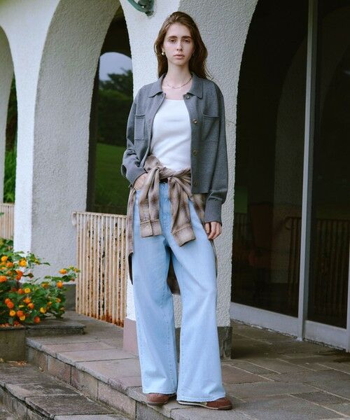 green label relaxing / グリーンレーベル リラクシング カーディガン・ボレロ | ポロニット カーディガン ウォッシャブル | 詳細7