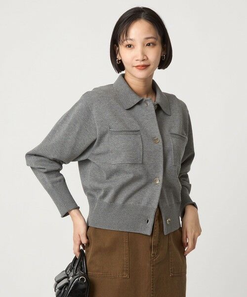 green label relaxing / グリーンレーベル リラクシング カーディガン・ボレロ | ポロニット カーディガン ウォッシャブル | 詳細8