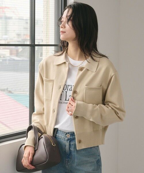 green label relaxing / グリーンレーベル リラクシング カーディガン・ボレロ | ポロニット カーディガン ウォッシャブル | 詳細20