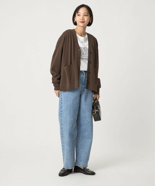 green label relaxing / グリーンレーベル リラクシング カーディガン・ボレロ | パフニット カーディガン ウォッシャブル | 詳細19