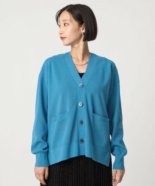 green label relaxing / グリーンレーベル リラクシング カーディガン・ボレロ | パフニット カーディガン ウォッシャブル | 詳細24