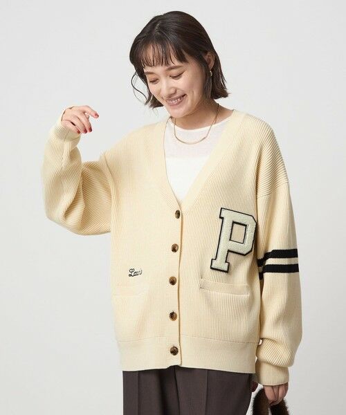 green label relaxing / グリーンレーベル リラクシング カーディガン・ボレロ | 【別注】＜RYE TENDER＞レタード カーディガン | 詳細1