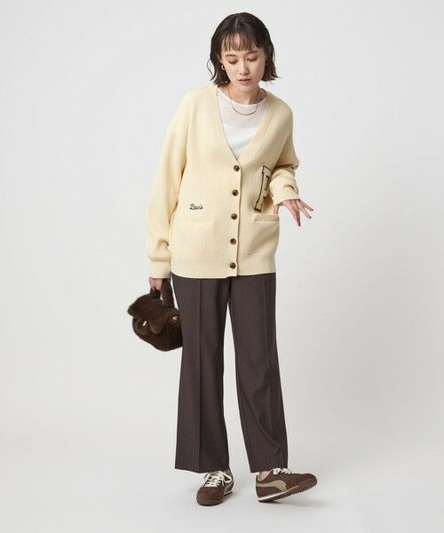 green label relaxing / グリーンレーベル リラクシング カーディガン・ボレロ | 【別注】＜RYE TENDER＞レタード カーディガン | 詳細2