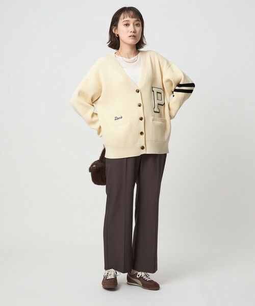 green label relaxing / グリーンレーベル リラクシング カーディガン・ボレロ | 【別注】＜RYE TENDER＞レタード カーディガン | 詳細3