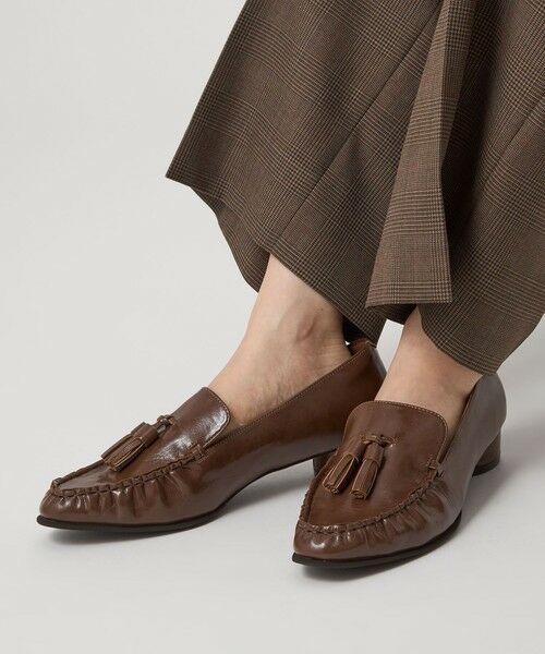 green label relaxing / グリーンレーベル リラクシング フラットシューズ | リンクル タッセル ローファー | 詳細4