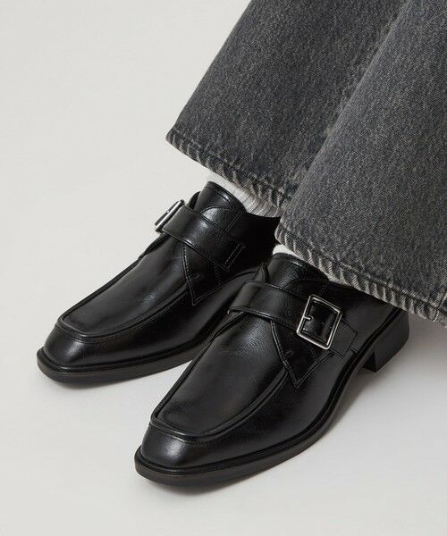 green label relaxing / グリーンレーベル リラクシング フラットシューズ | スクエア モンク ストラップ シューズ / モンクシューズ 撥水 | 詳細1