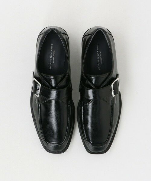 green label relaxing / グリーンレーベル リラクシング フラットシューズ | スクエア モンク ストラップ シューズ / モンクシューズ 撥水 | 詳細3
