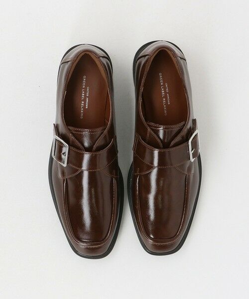 green label relaxing / グリーンレーベル リラクシング フラットシューズ | スクエア モンク ストラップ シューズ / モンクシューズ 撥水 | 詳細13