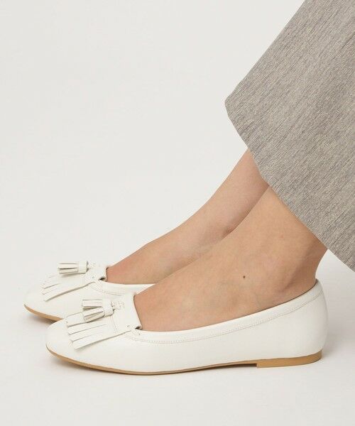 green label relaxing / グリーンレーベル リラクシング フラットシューズ | 【WEB限定】キルトタッセル フラットシューズ 撥水 | 詳細1