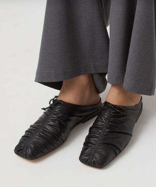 green label relaxing / グリーンレーベル リラクシング フラットシューズ | <JVAM>ギャザー フラットシューズ | 詳細1