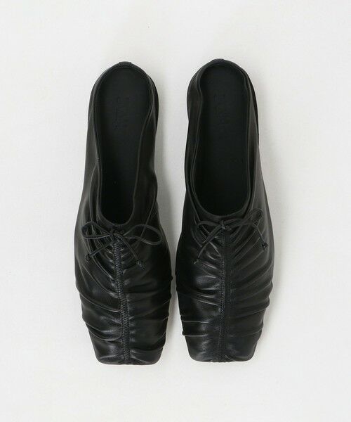 green label relaxing / グリーンレーベル リラクシング フラットシューズ | <JVAM>ギャザー フラットシューズ | 詳細3