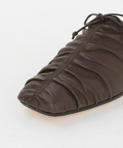 green label relaxing / グリーンレーベル リラクシング フラットシューズ | <JVAM>ギャザー フラットシューズ | 詳細12