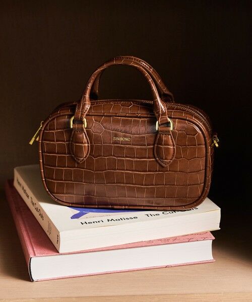 green label relaxing/グリーンレーベル リラクシング 【別注】＜SINBONO＞ボストンバッグ / ショルダーバッグ MD. BROWN FREE