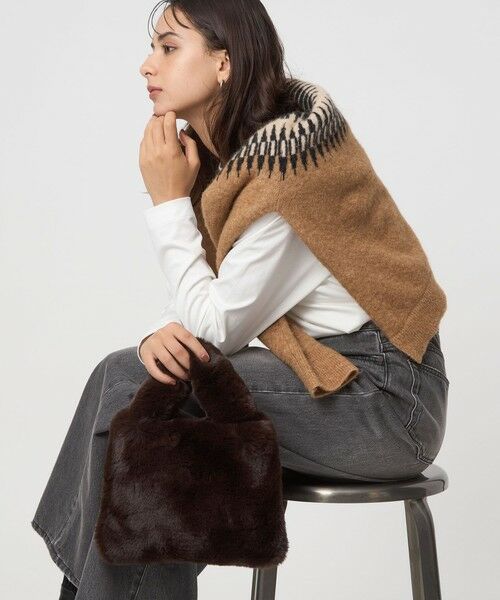 green label relaxing / グリーンレーベル リラクシング ショルダーバッグ | ＜CLANATE＞ファーチェーン バッグ | 詳細3