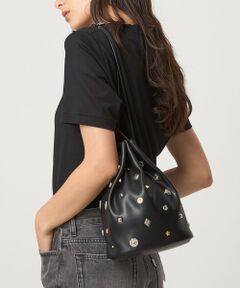 green label relaxing / グリーンレーベル リラクシング ショルダーバッグ | スタッズ ドローストリング バッグ