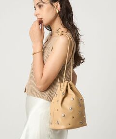 green label relaxing / グリーンレーベル リラクシング ショルダーバッグ | スタッズ ドローストリング バッグ