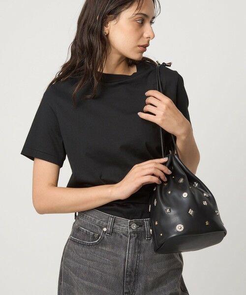green label relaxing / グリーンレーベル リラクシング ショルダーバッグ | スタッズ ドローストリング バッグ | 詳細1