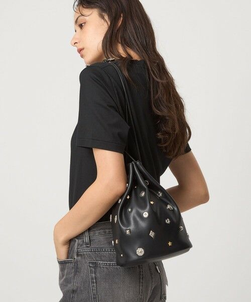green label relaxing / グリーンレーベル リラクシング ショルダーバッグ | スタッズ ドローストリング バッグ | 詳細2