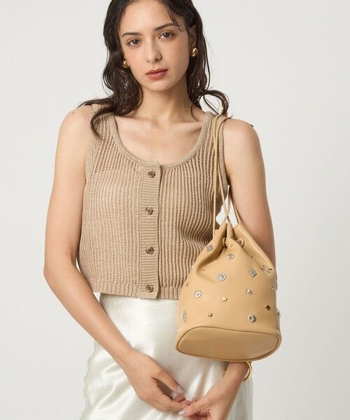 green label relaxing / グリーンレーベル リラクシング ショルダーバッグ | スタッズ ドローストリング バッグ | 詳細13