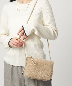 green label relaxing / グリーンレーベル リラクシング ショルダーバッグ | ボア ジップ ミニショルダーバッグ / ポシェット