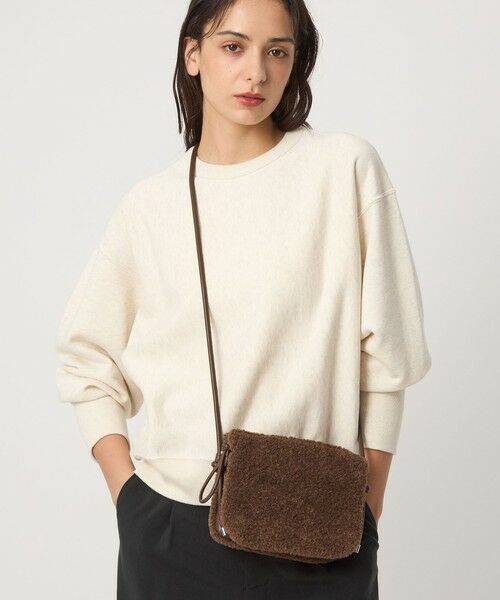green label relaxing/グリーンレーベル リラクシング ボア ジップ ミニショルダーバッグ / ポシェット MD. BROWN FREE green label relaxing/グリーンレーベル リラクシング ボア ジップ ミニショルダーバッグ / ポシェット MD. BROWN FREE