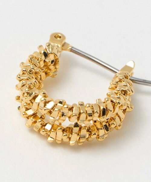 green label relaxing / グリーンレーベル リラクシング ピアス・イヤリング | ギザギザ フープピアス | 詳細4