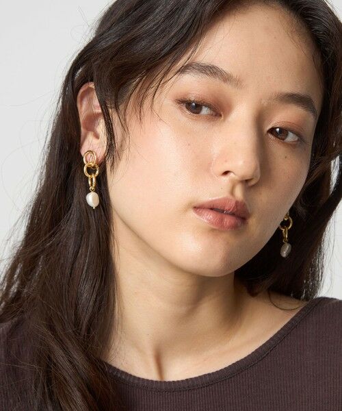 green label relaxing / グリーンレーベル リラクシング ピアス・イヤリング | リング＆淡水パール イヤリング | 詳細1
