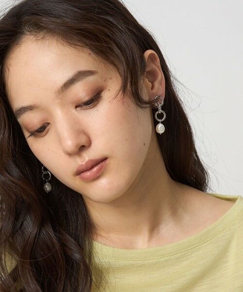 green label relaxing/グリーンレーベル リラクシング リング&淡水パール イヤリング SILVER FREE green label relaxing/グリーンレーベル リラクシング リング&淡水パール イヤリング SILVER FREE