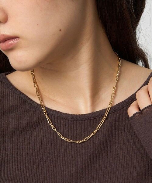 green label relaxing/グリーンレーベル リラクシング ツイストデザイン チェーンネックレス GOLD FREE green label relaxing/グリーンレーベル リラクシング ツイストデザイン チェーンネックレス GOLD FREE