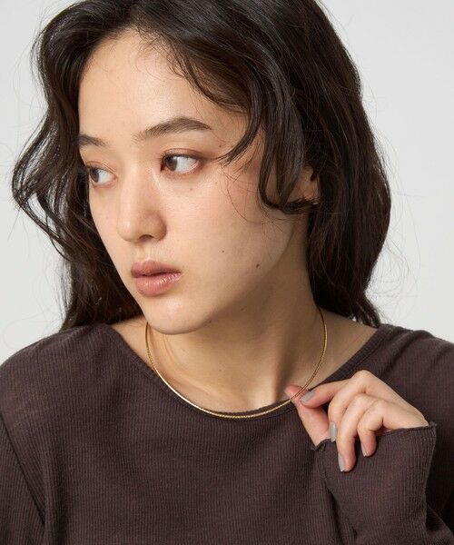green label relaxing / グリーンレーベル リラクシング ネックレス・ペンダント・チョーカー | メタリックライン ネックレス | 詳細1