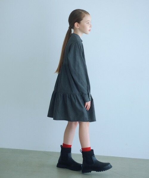 green label relaxing / グリーンレーベル リラクシング チュニック | デニム ティアード チュニック ワンピ / キッズ  100cm-160cm | 詳細1
