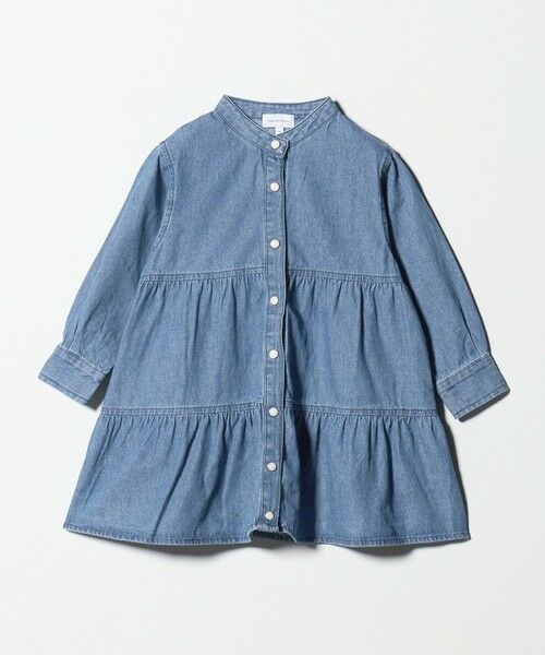 green label relaxing / グリーンレーベル リラクシング チュニック | デニム ティアード チュニック ワンピ / キッズ  100cm-160cm | 詳細17