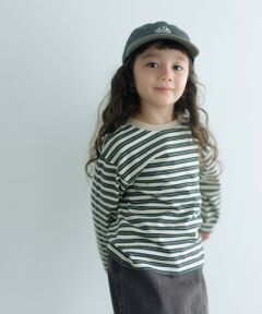 green label relaxing / グリーンレーベル リラクシング カットソー | マルチボーダー ロングスリーブ Tシャツ / キッズ  100cm-160cm