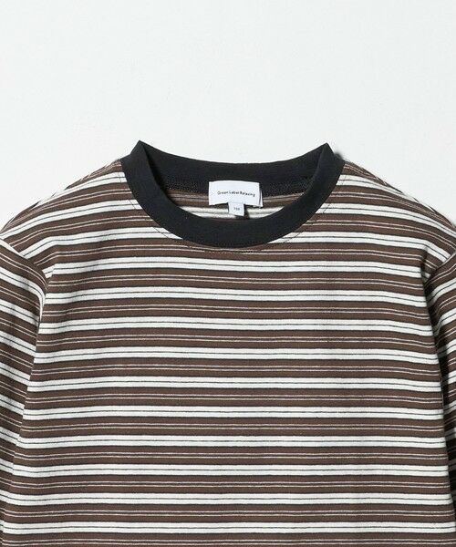 green label relaxing / グリーンレーベル リラクシング カットソー | マルチボーダー ロングスリーブ Tシャツ / キッズ 100cm-160cm | 詳細12