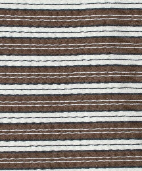 green label relaxing / グリーンレーベル リラクシング カットソー | マルチボーダー ロングスリーブ Tシャツ / キッズ 100cm-160cm | 詳細13