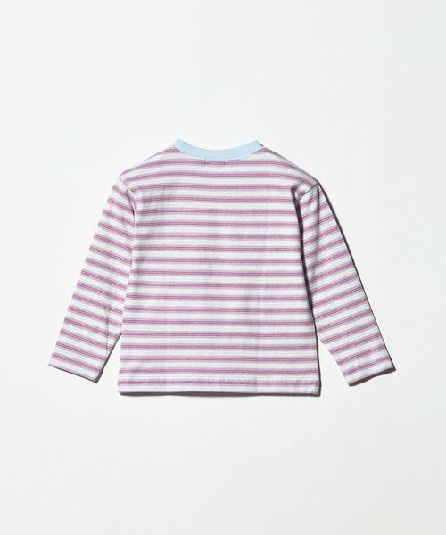 green label relaxing / グリーンレーベル リラクシング カットソー | マルチボーダー ロングスリーブ Tシャツ / キッズ 100cm-160cm | 詳細19